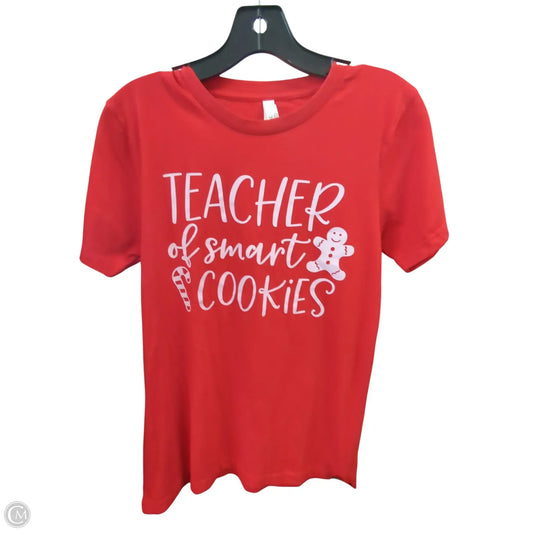 Top Short Sleeve By Clothes Mentor In Red, Size: S