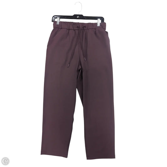 Athletic Pants By Lululemon In Maroon, Size: 6