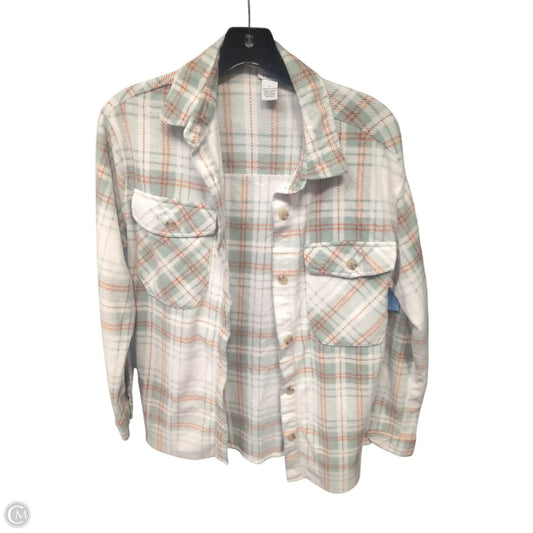 Jacket Shirt By Rue 21 In Plaid Pattern, Size: S