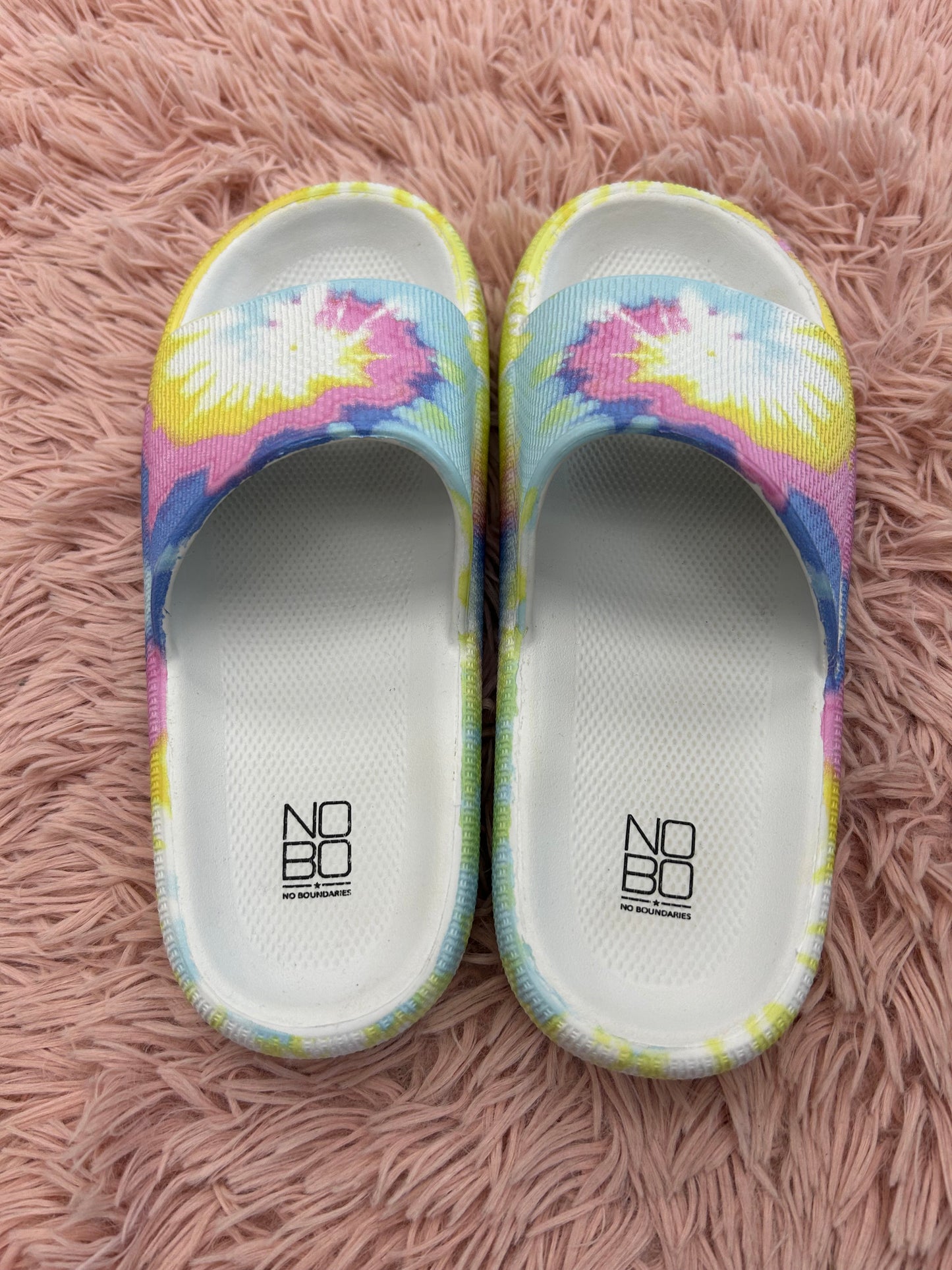 Sandals Flip Flops By No Boundaries In Tie Dye, Size: 8