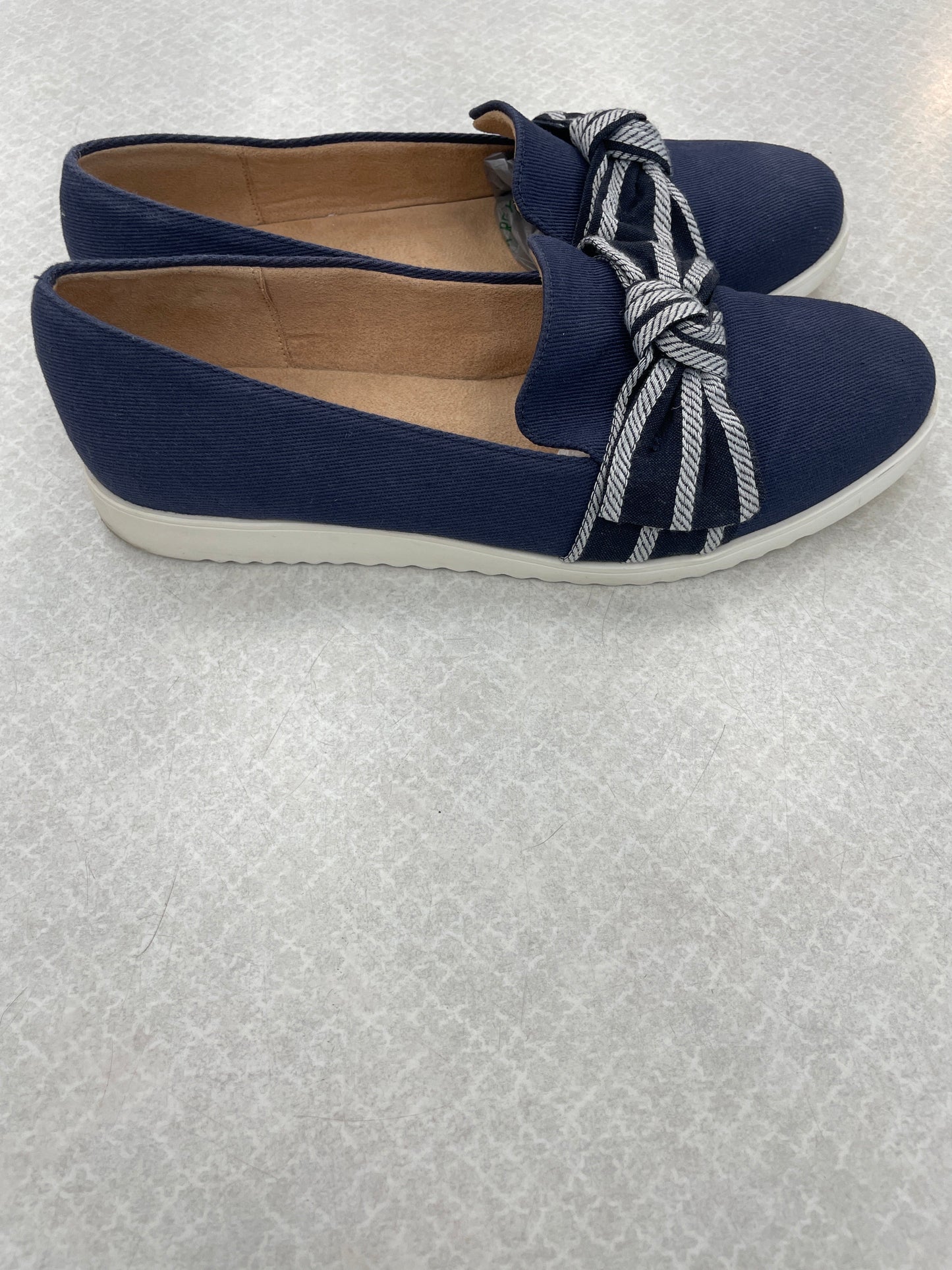 Navy Shoes Flats Mule & Slide Life Stride, Size 8