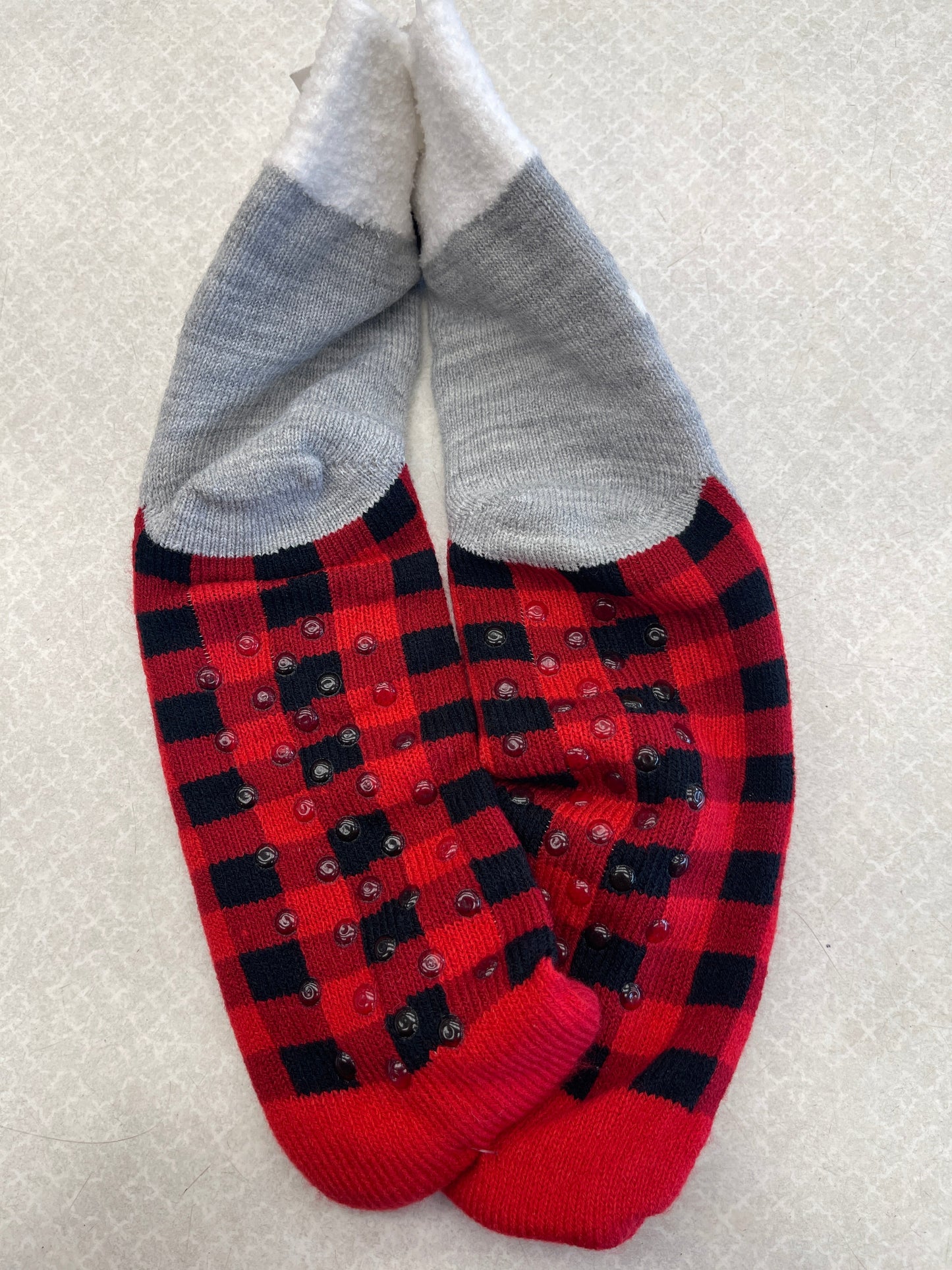 Socks By Clothes Mentor In Red White, Size: Osfm