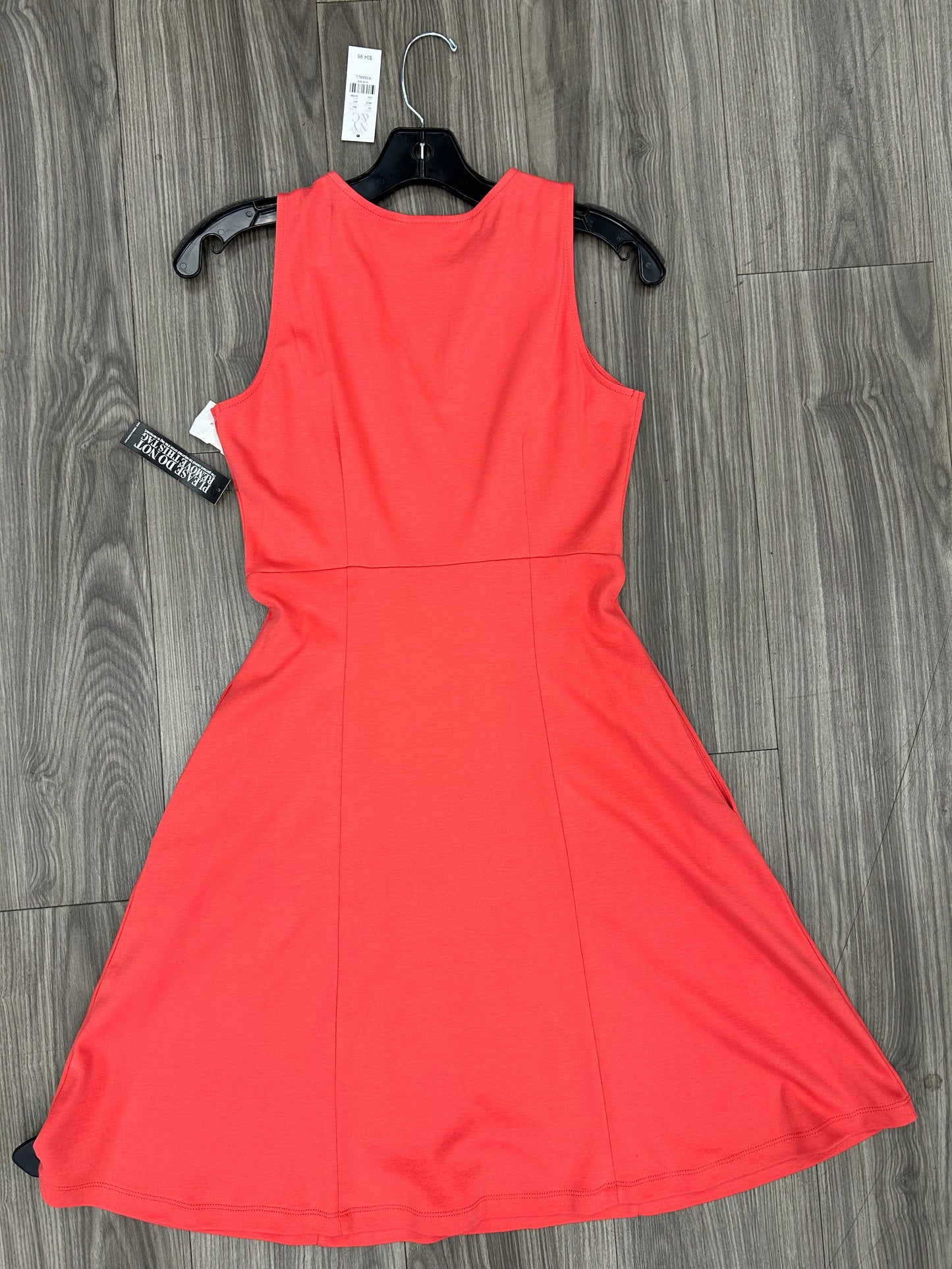 Dress Casual Midi By New York And Co In Coral, Size: Xs