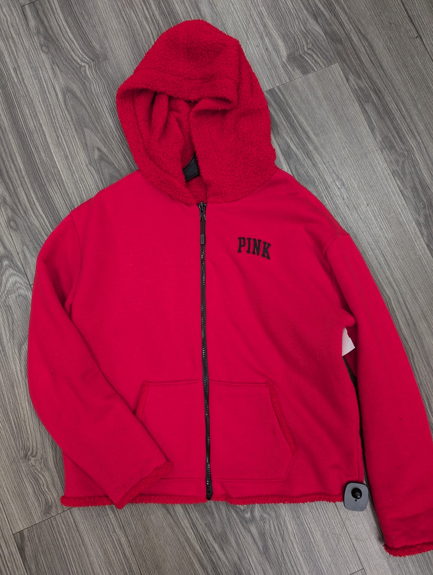 Jacket Faux Fur & Sherpa By Pink In Red, Size: S