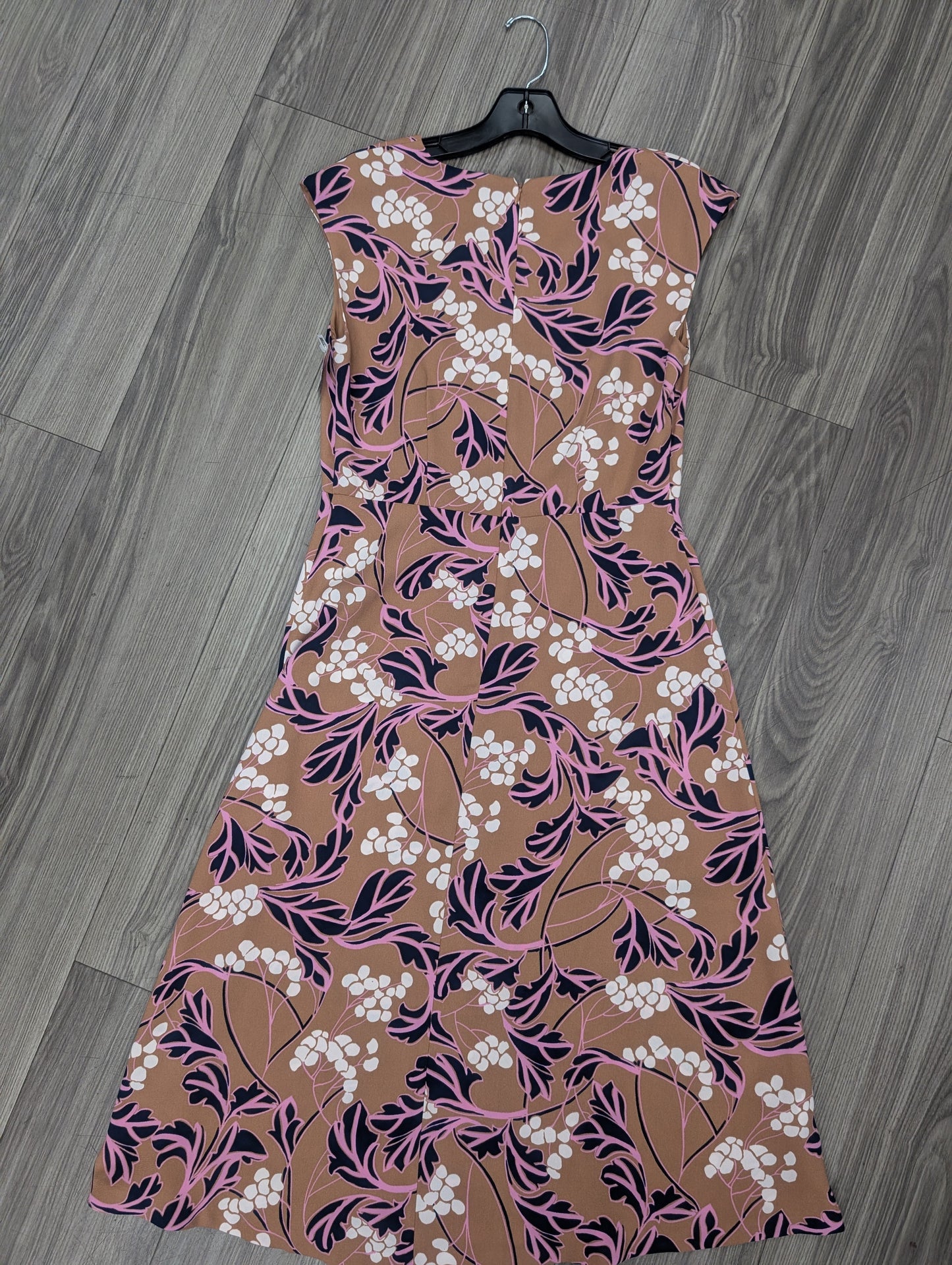 Dress Casual Midi By Ann Taylor O In Pinkbrown, Size: 2