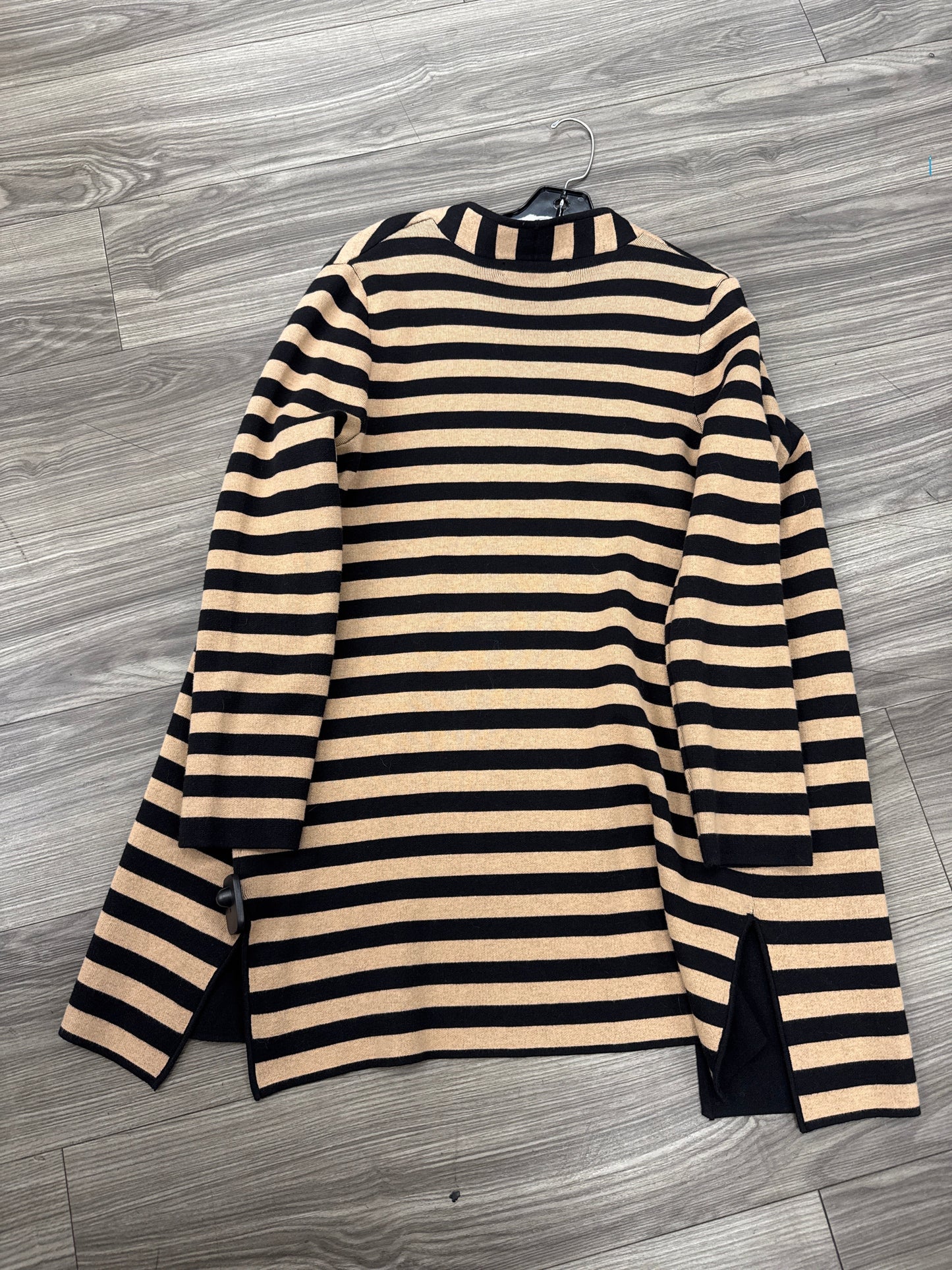 Cardigan By Kasper In Black Tan, Size: S