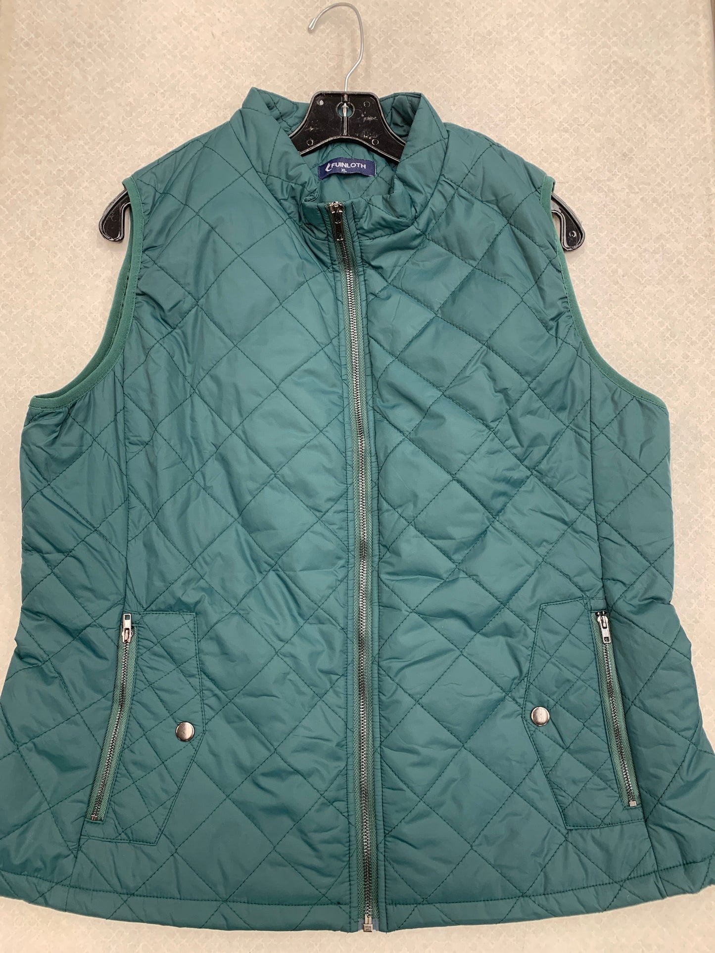 Vest Puffer & Quilted By Clothes Mentor In Green, Size: Xl