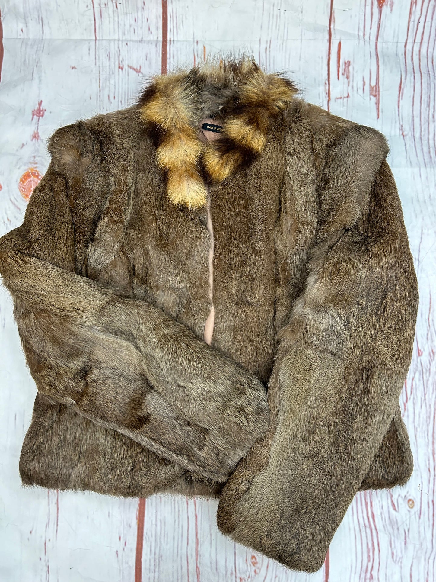 Coat Faux Fur & Sherpa By Clothes Mentor In Brown, Size: S