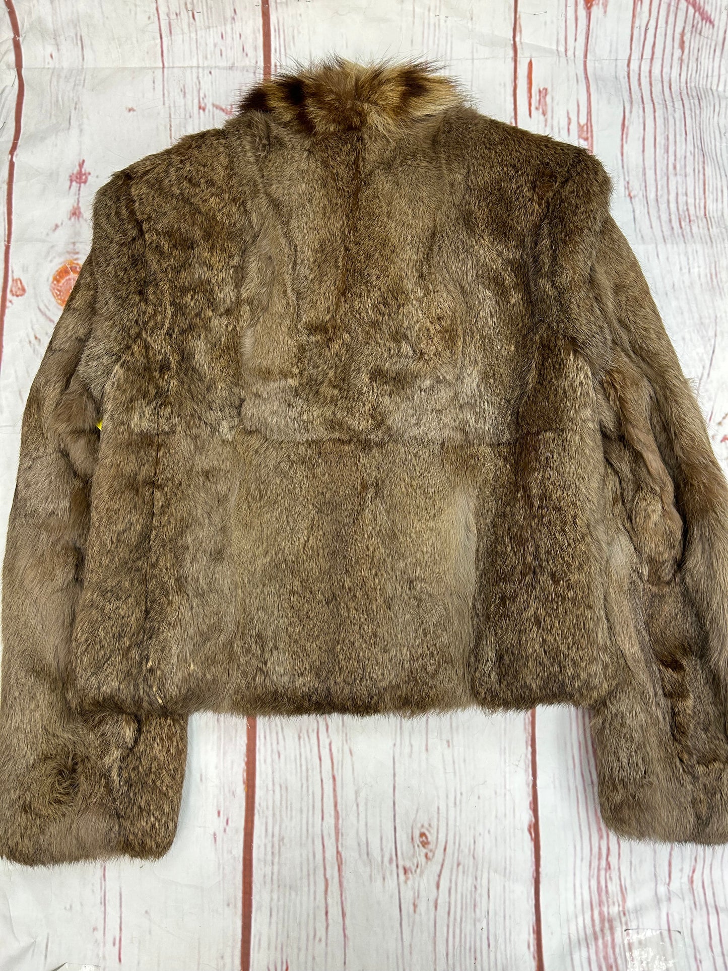 Coat Faux Fur & Sherpa By Clothes Mentor In Brown, Size: S