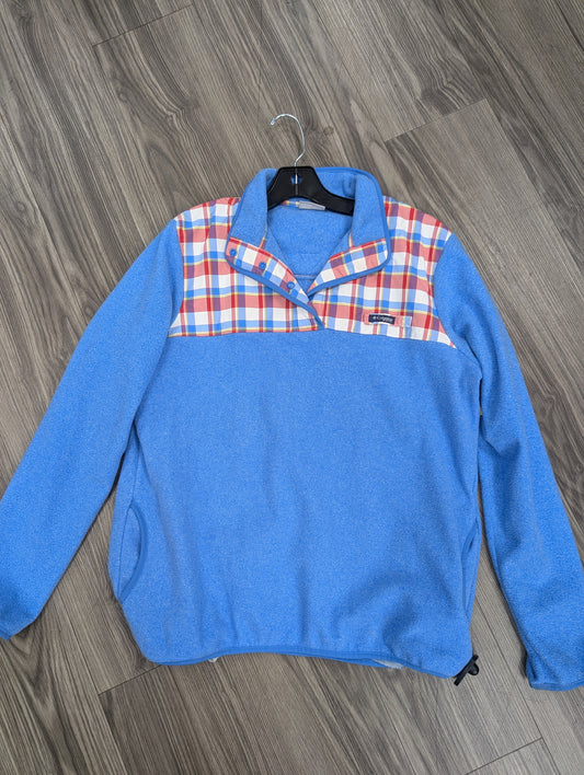 Top Long Sleeve Fleece Pullover By Columbia In Blue, Size: Xl