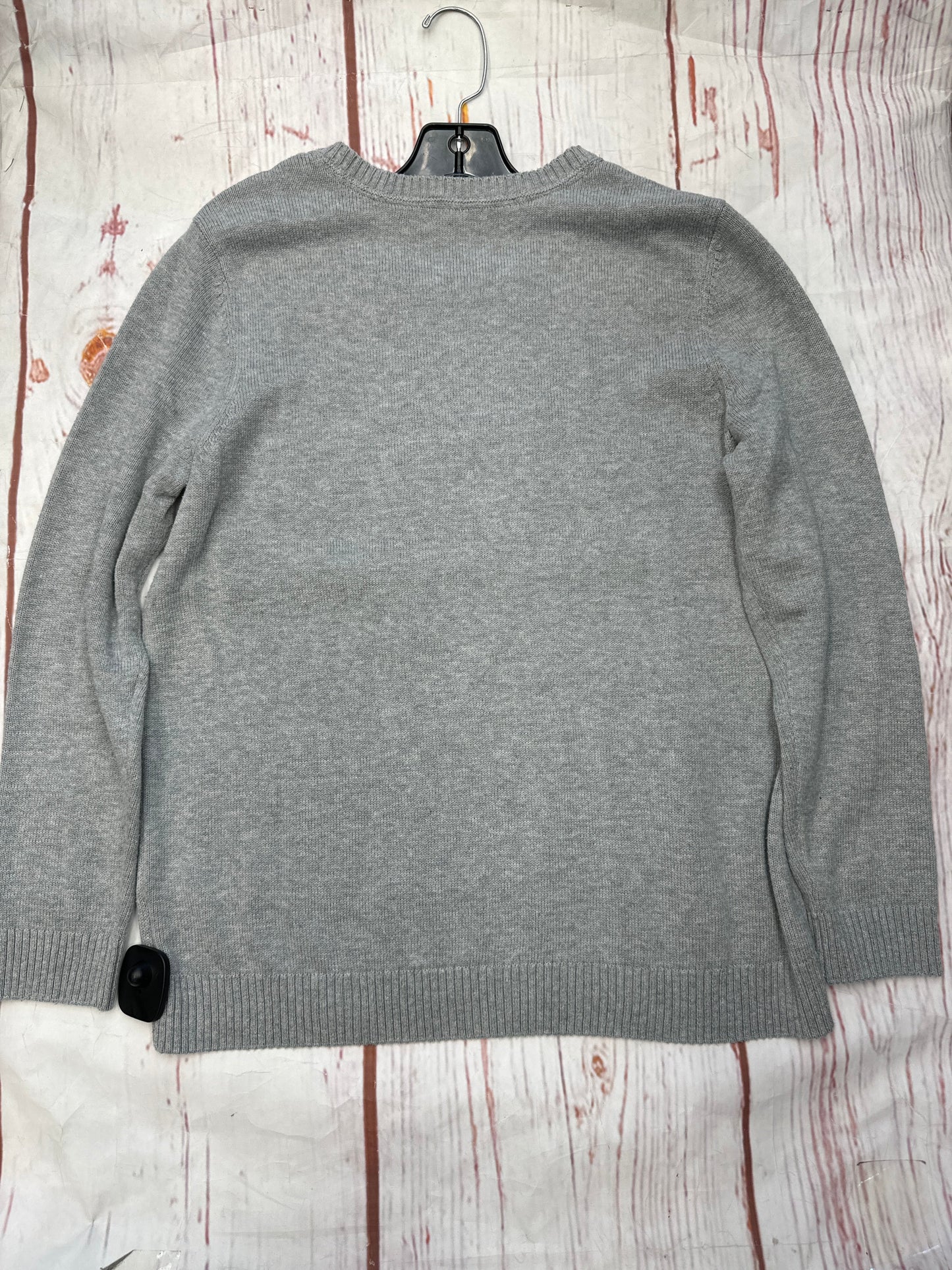 Sweater By Charter Club In Grey, Size: L