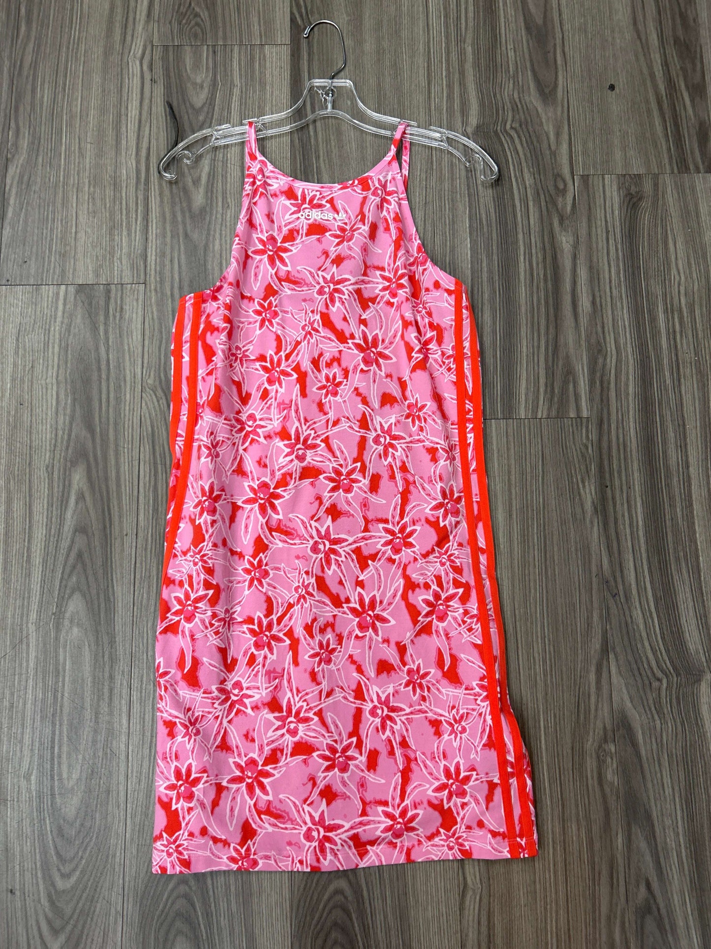 Athletic Dress By Adidas In Pink, Size: L