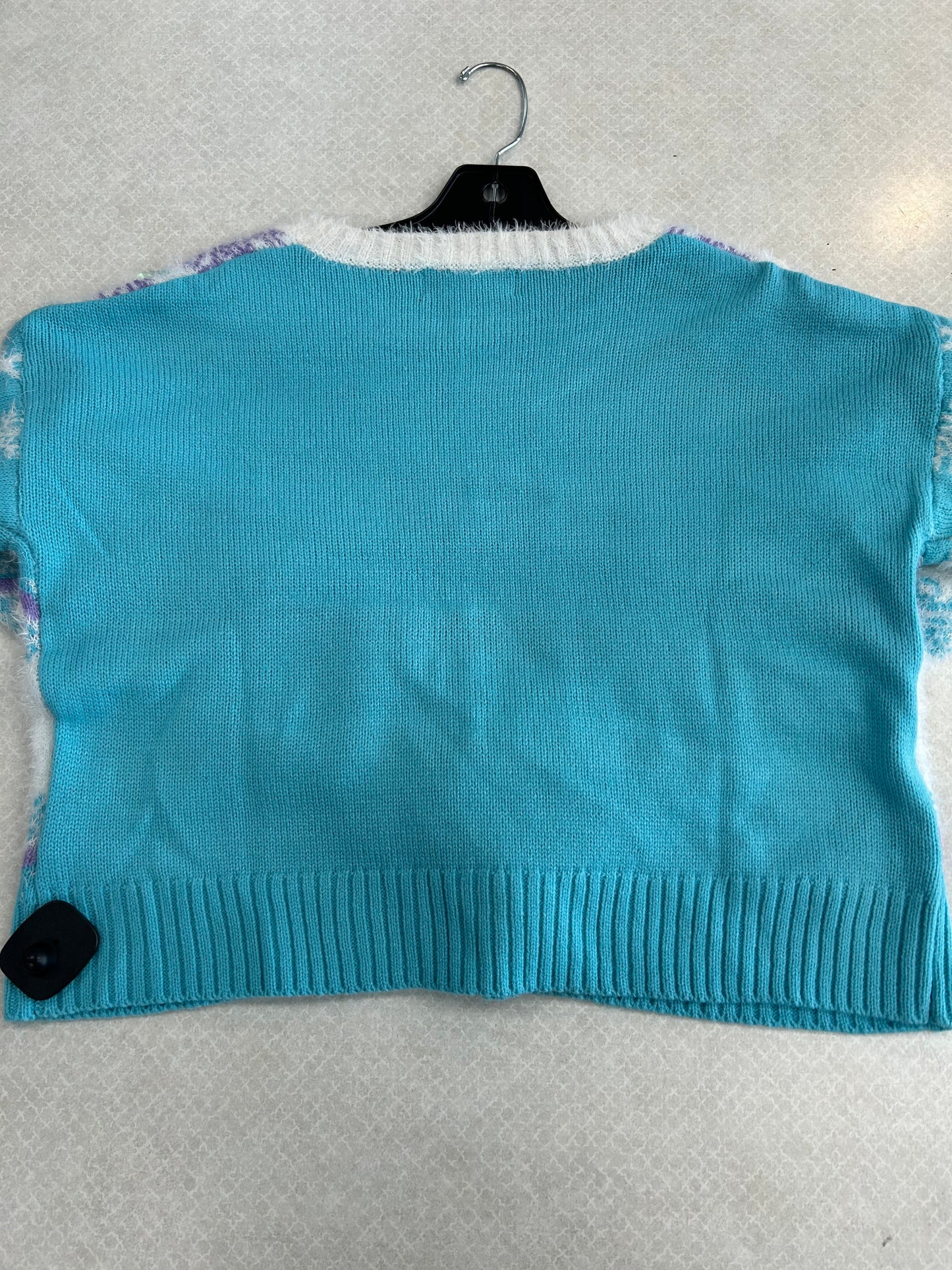 Sweater By Clothes Mentor In Blue & White, Size: S