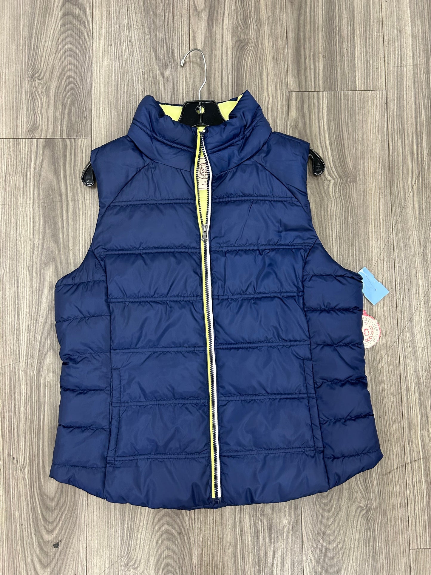 Vest Puffer & Quilted By So In Navy, Size: Xl