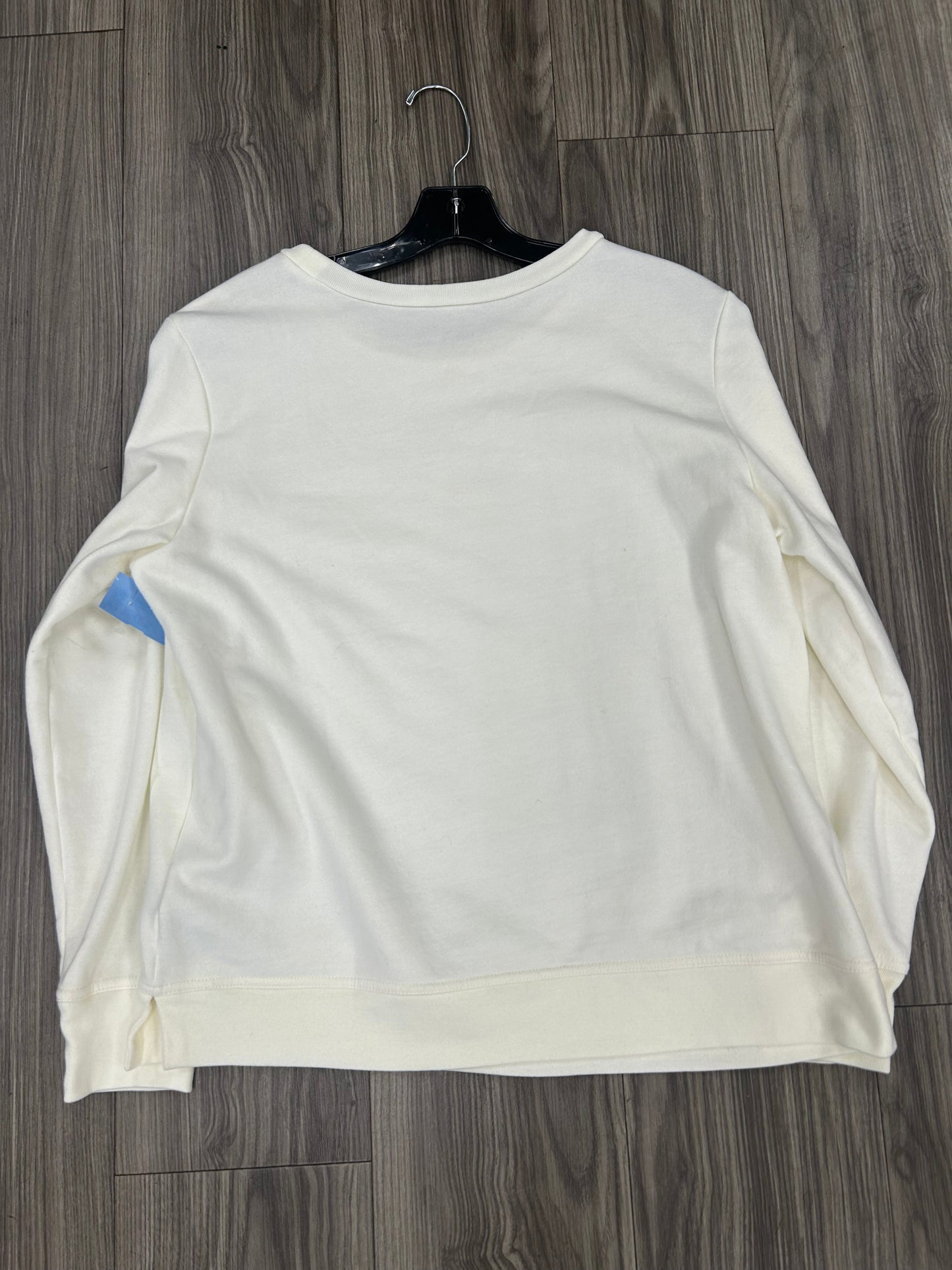 Sweatshirt Crewneck By Gap In White, Size: M