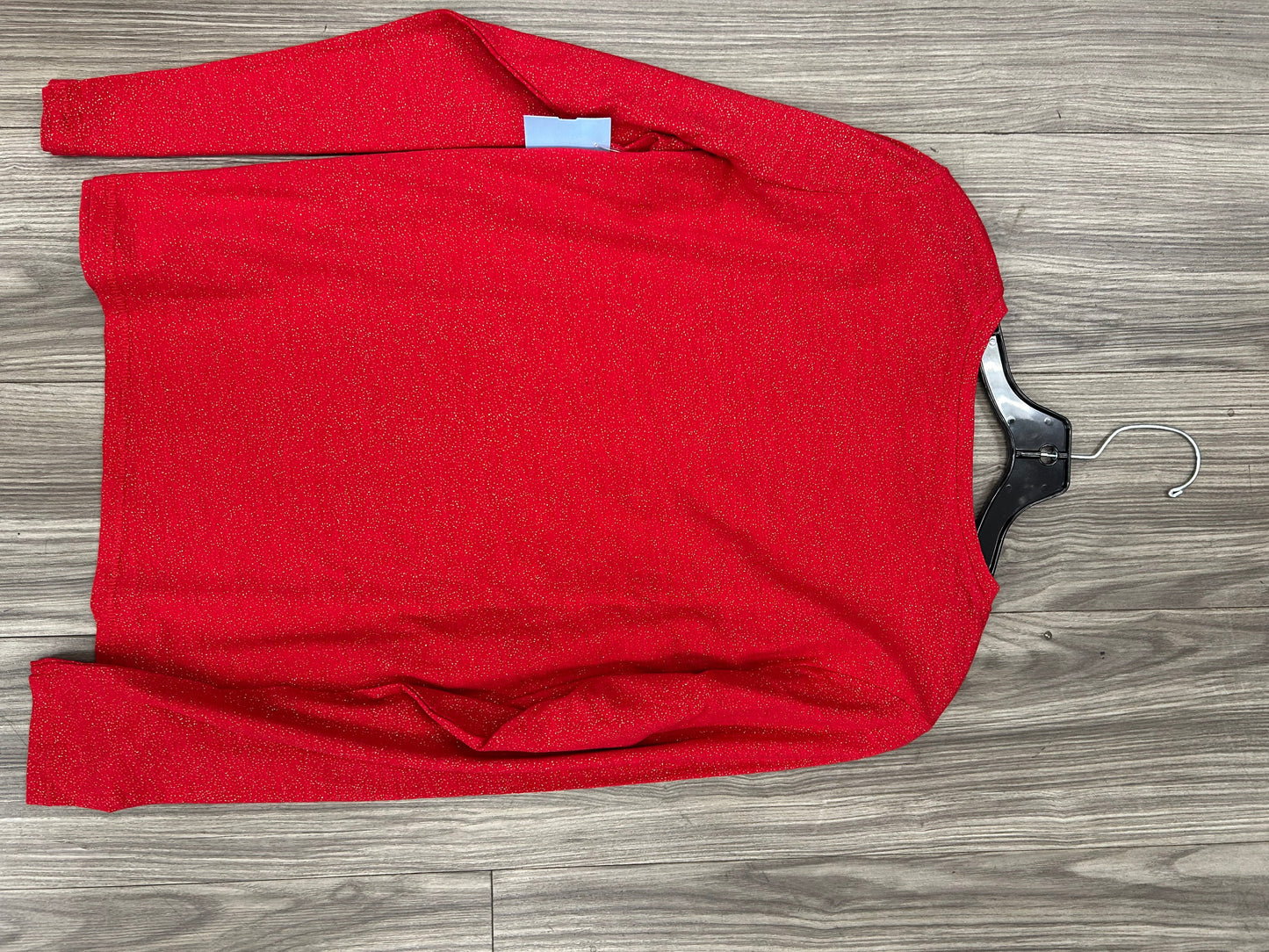 Top Long Sleeve By Sonoma In Red, Size: L