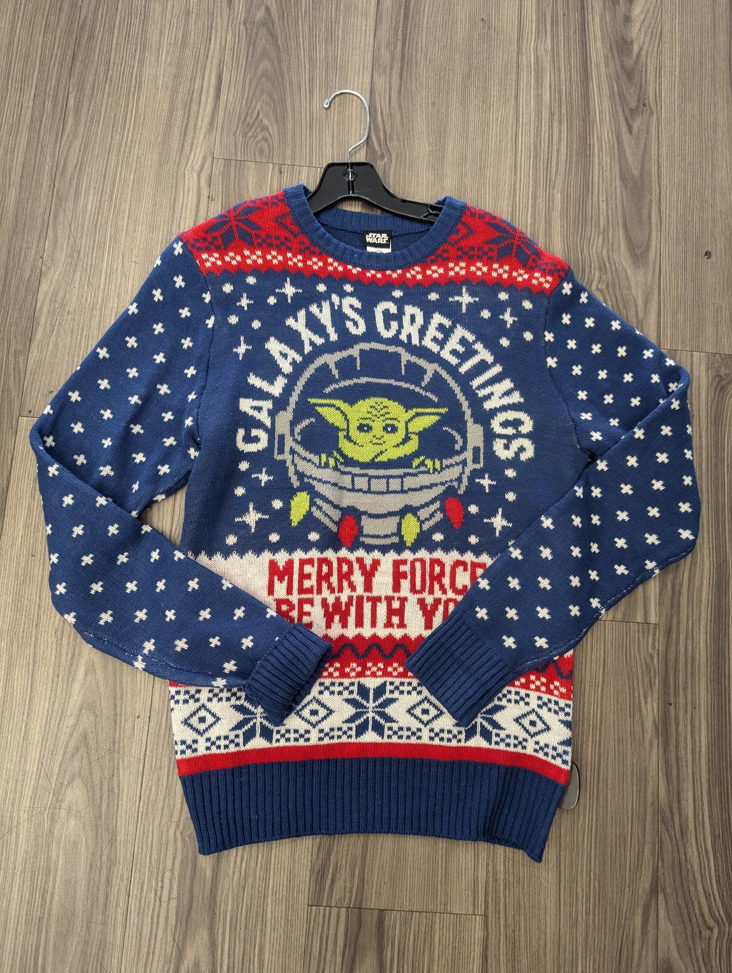 Sweater By Clothes Mentor In Black & Red, Size: S