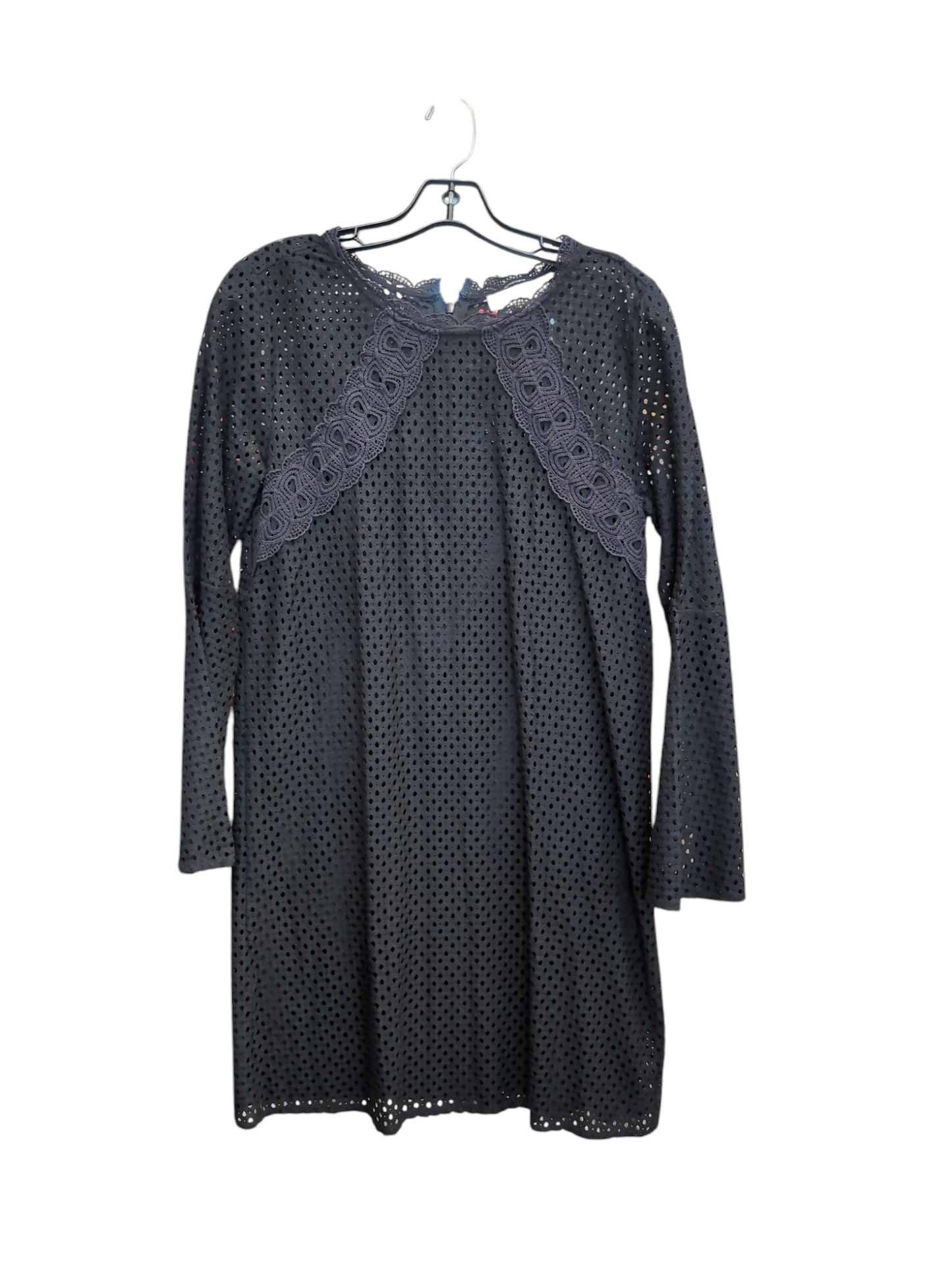 Dress Party Midi By Loft In Black, Size: 4