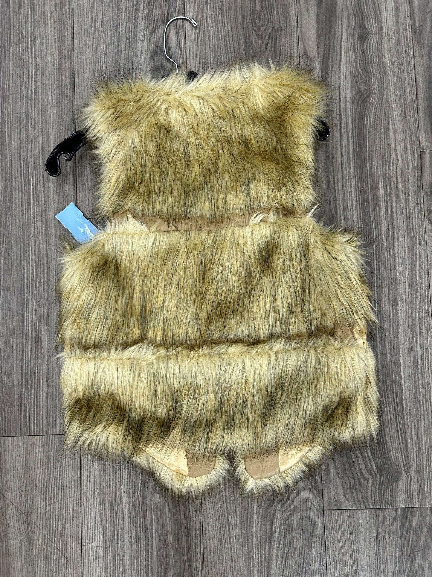 Vest Faux Fur & Sherpa By Love Tree In Tan, Size: S