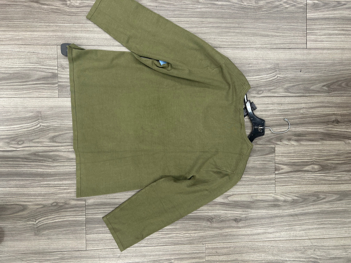 Top Long Sleeve Basic By Cable And Gauge In Green, Size: Xl