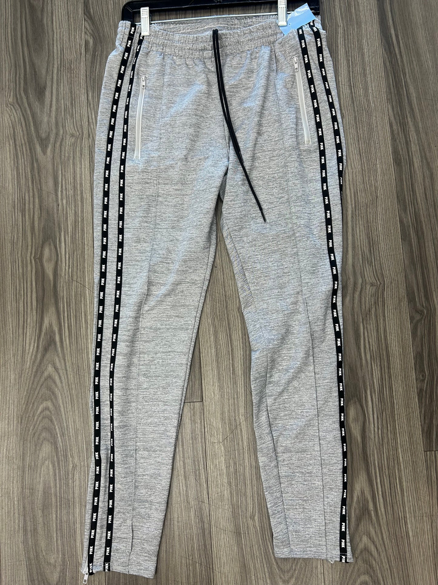 Athletic Pants By Pink In Grey, Size: M