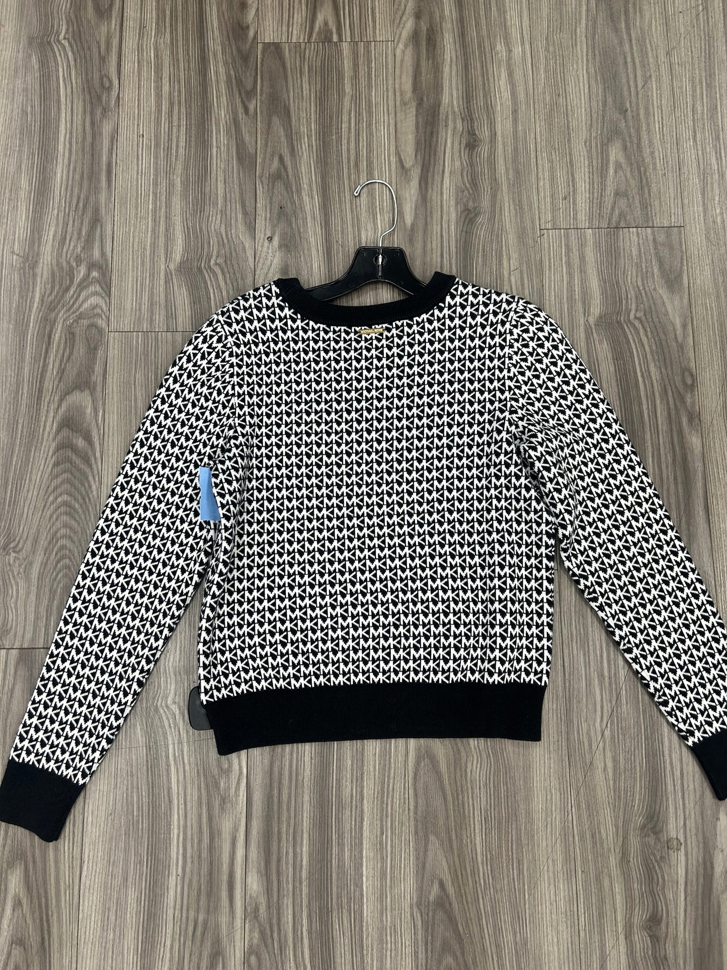 Sweater By Michael By Michael Kors In Black & White, Size: M