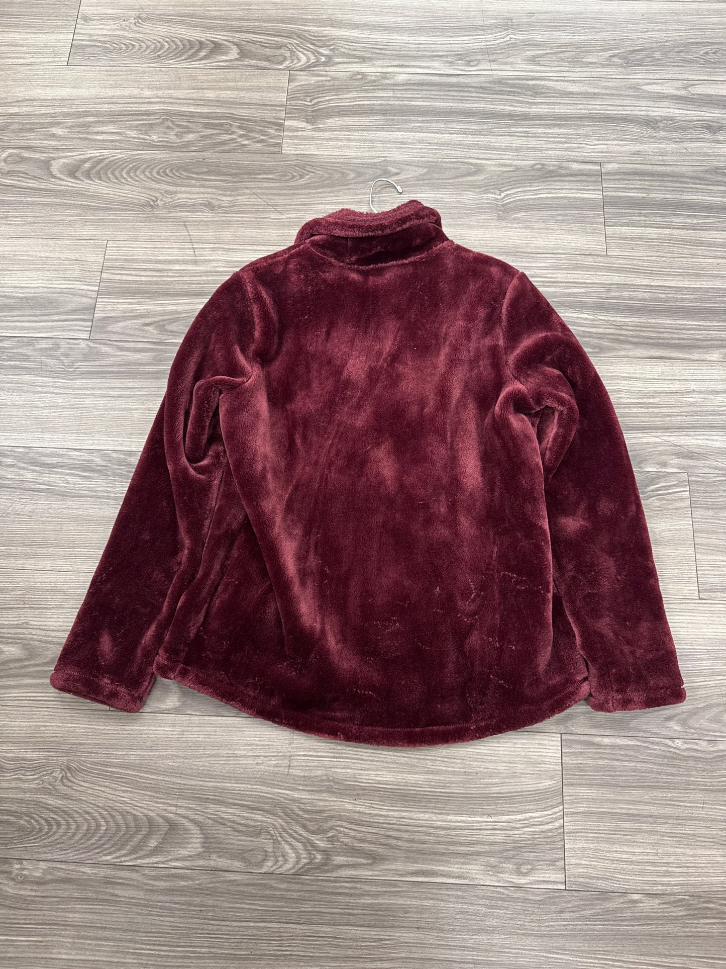 Jacket Faux Fur & Sherpa By 32 Degrees In Maroon, Size: L