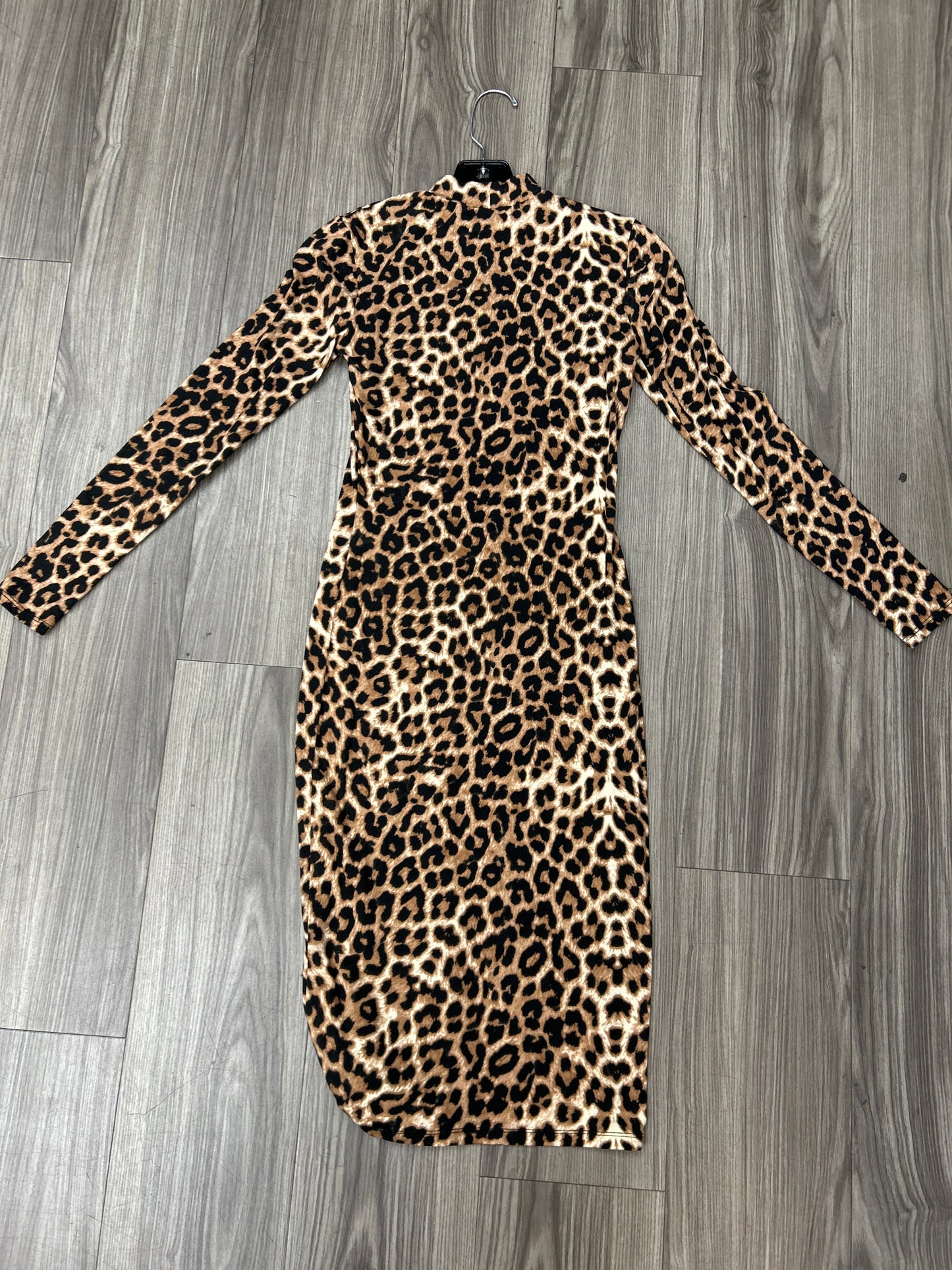 Dress Party Midi By Clothes Mentor In Leopard Print, Size: M