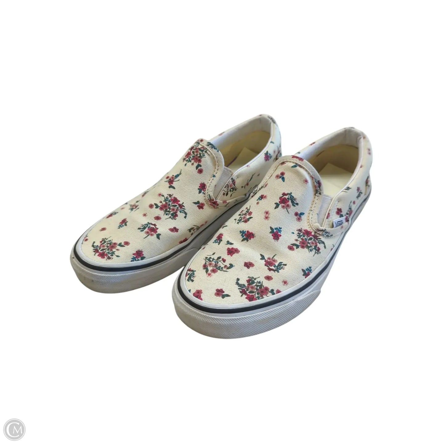 Shoes Flats By Vans In Floral Print, Size: 7
