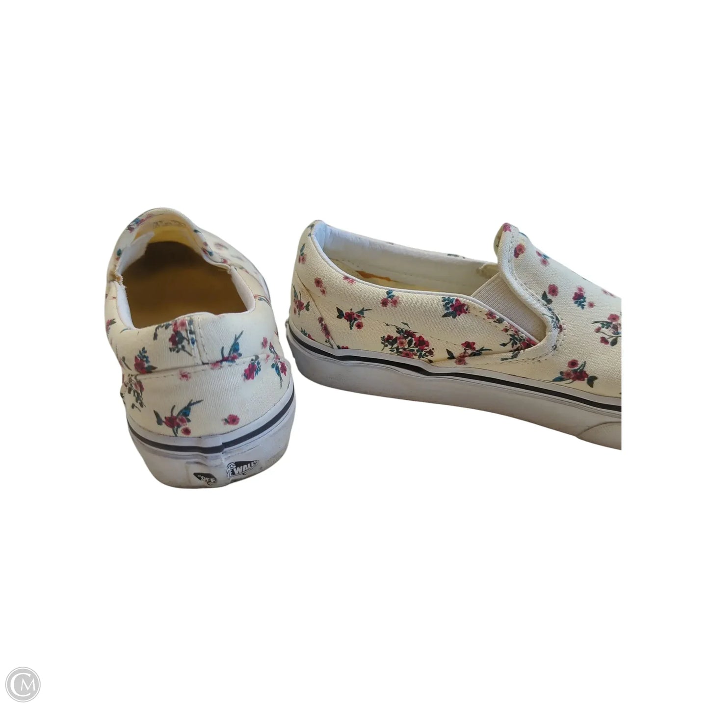 Shoes Flats By Vans In Floral Print, Size: 7