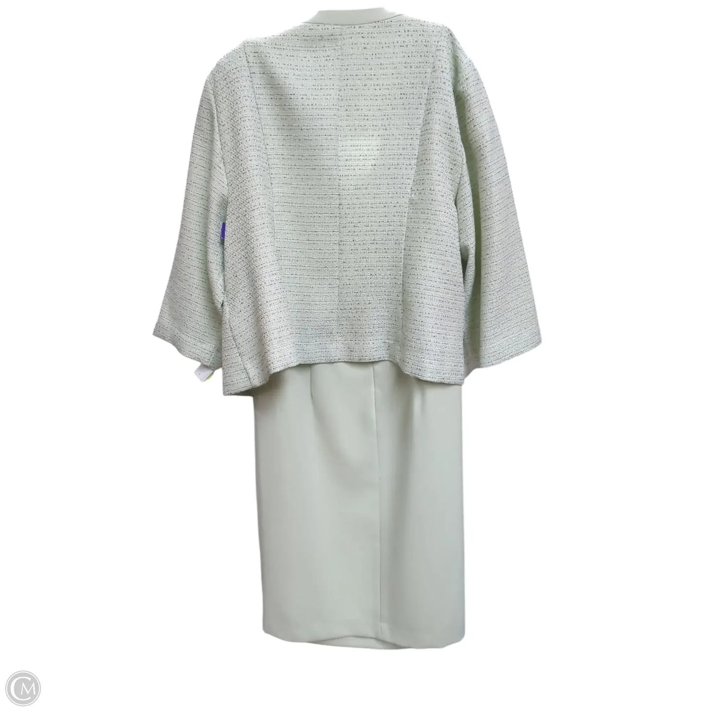 Dress Set 2pc By Studio 1 In Green & White, Size: 16