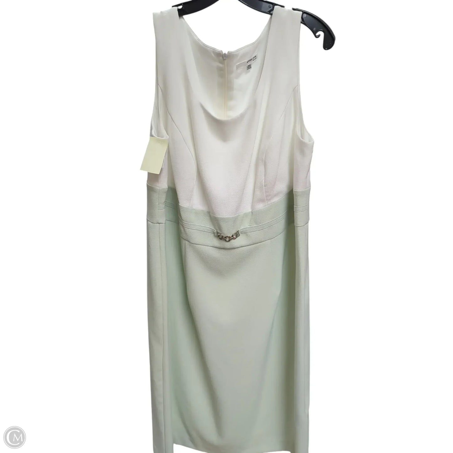 Dress Set 2pc By Studio 1 In Green & White, Size: 16