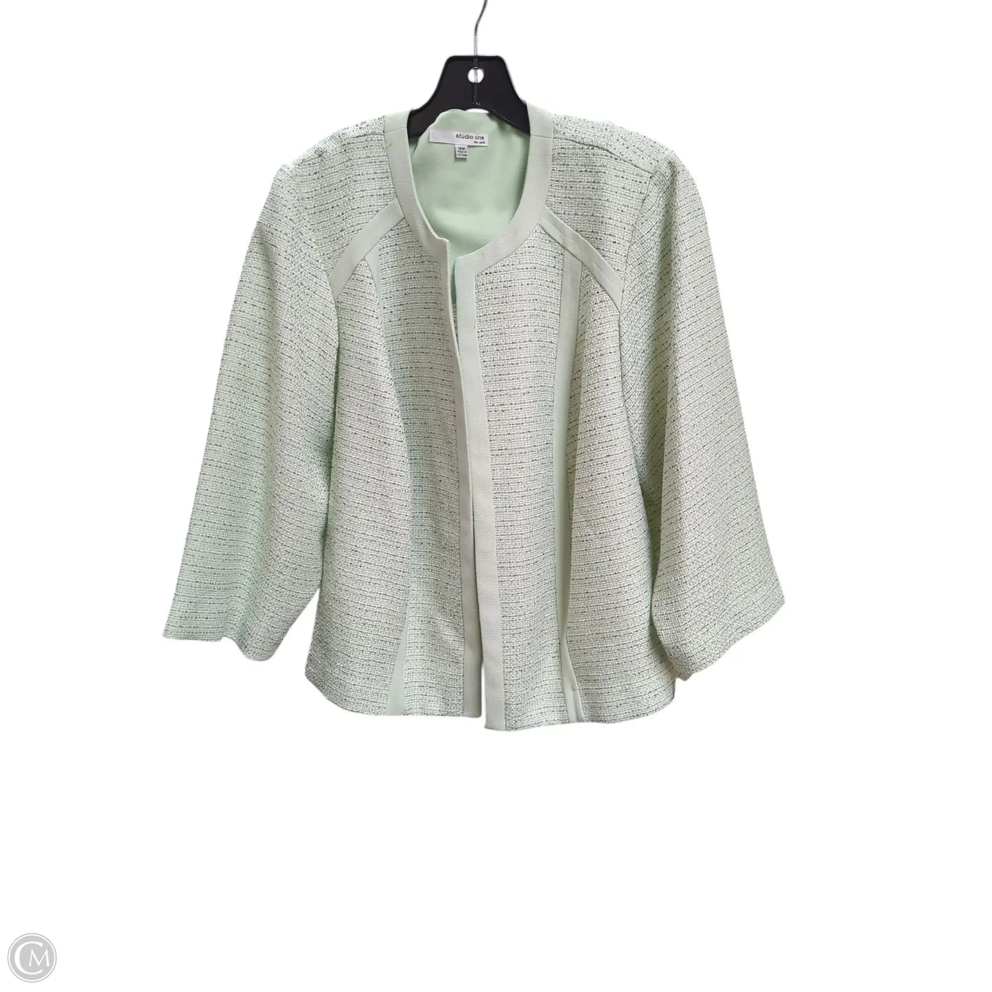 Dress Set 2pc By Studio 1 In Green & White, Size: 16