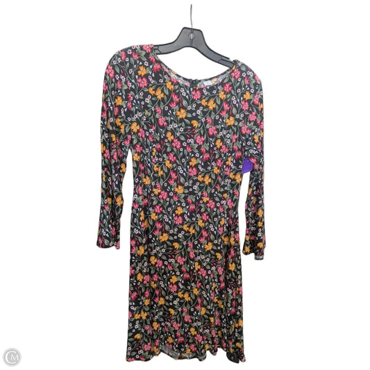 Dress Casual Midi By Old Navy In Floral Print, Size: M