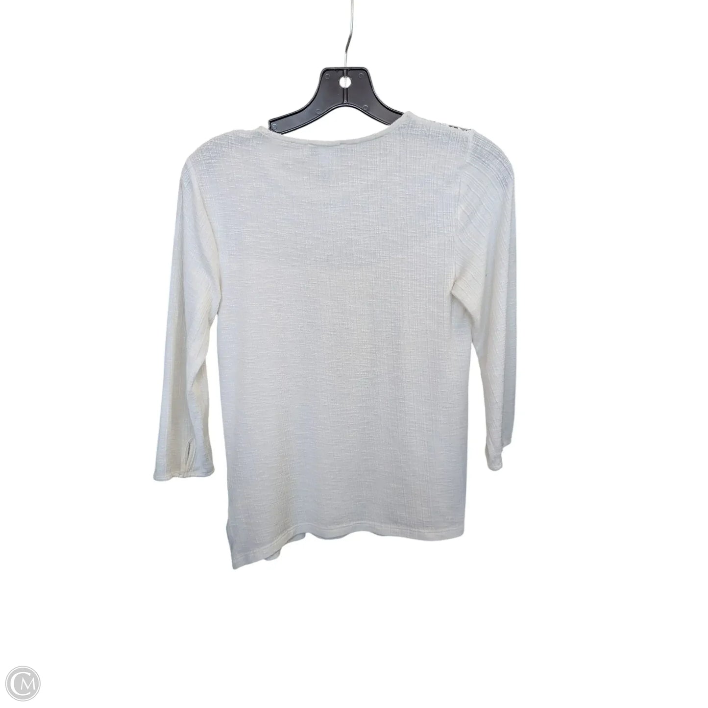 Top 3/4 Sleeve By Joe Boxer In White, Size: Sp