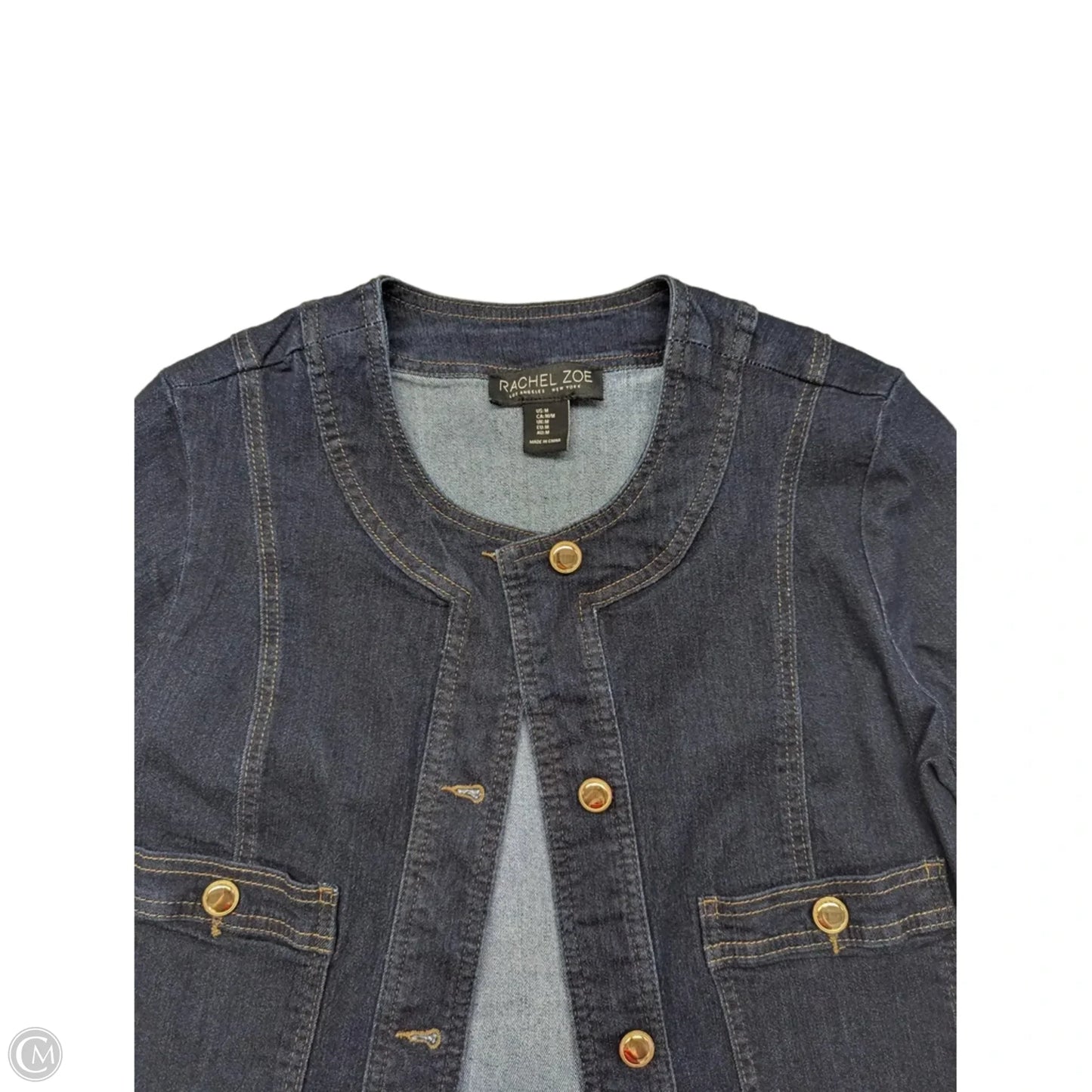Jacket Denim By Rachel Zoe In Blue Denim, Size: M