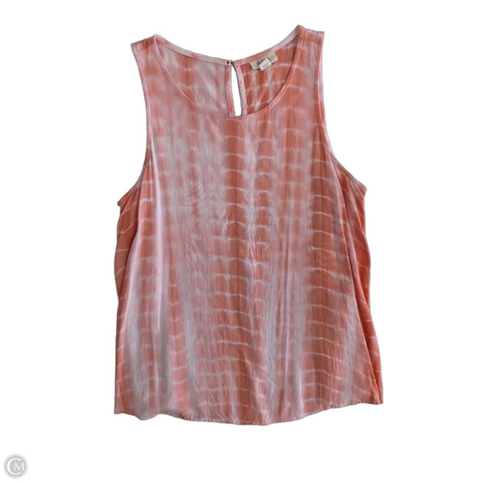 Top Sleeveless By Ana In Orange & White, Size: Xs