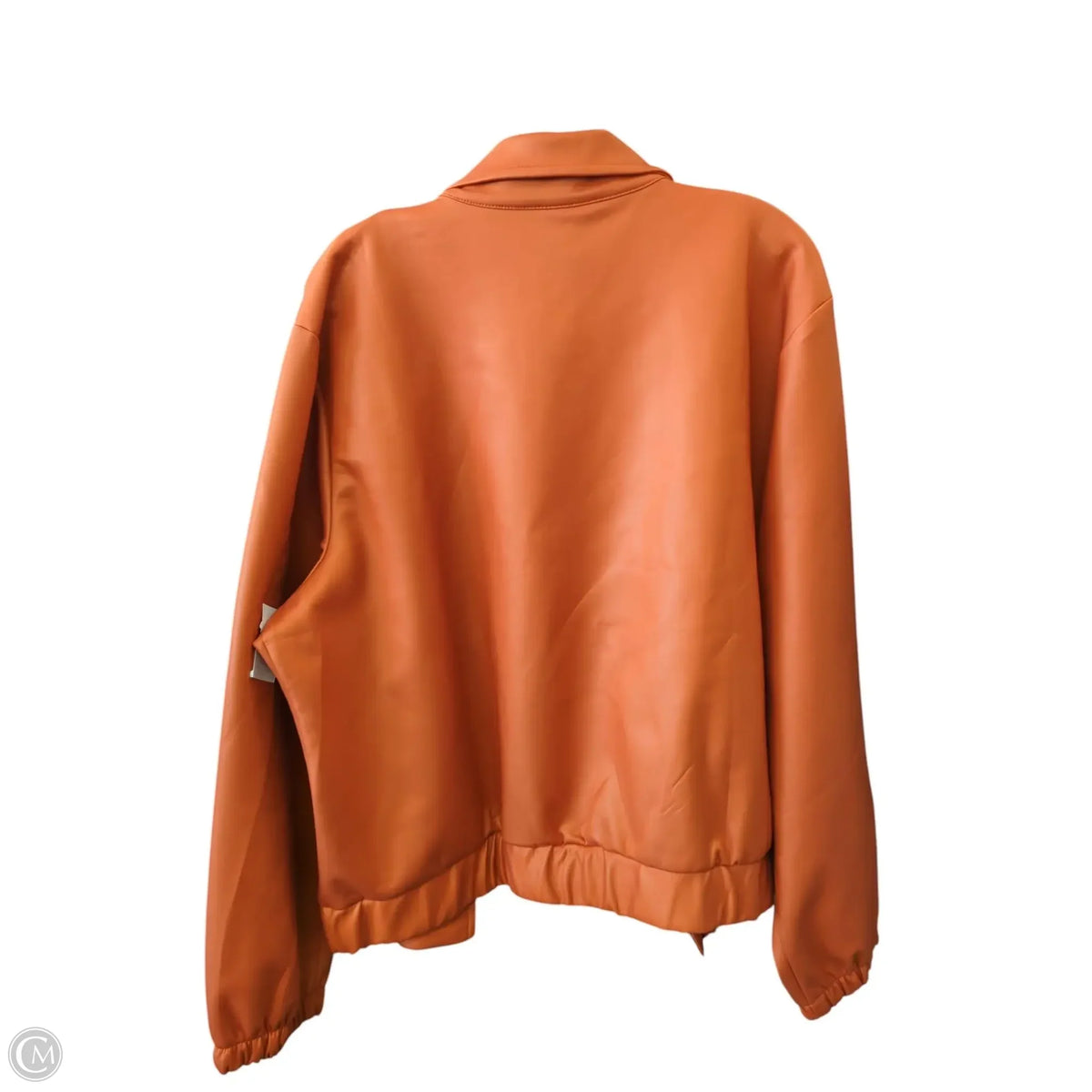Jacket Leather By Ashley Stewart In Orange, Size: 3x
