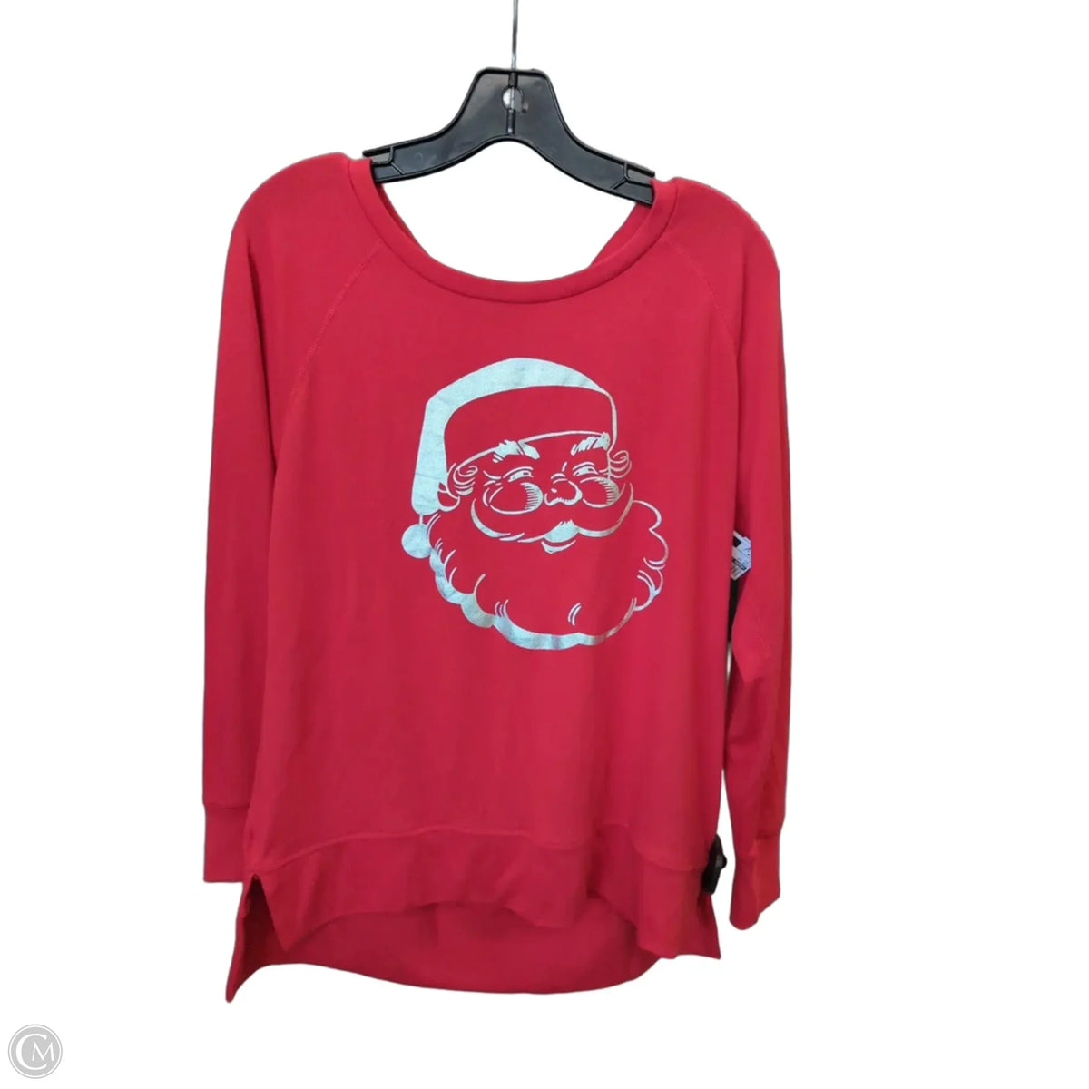 Top Long Sleeve By Modrn Canvas In Red, Size: M