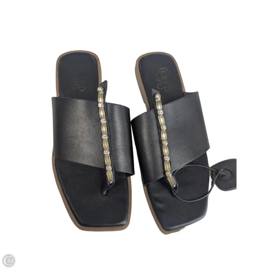 Sandals Flats By Franco Sarto In Black, Size: 8.5