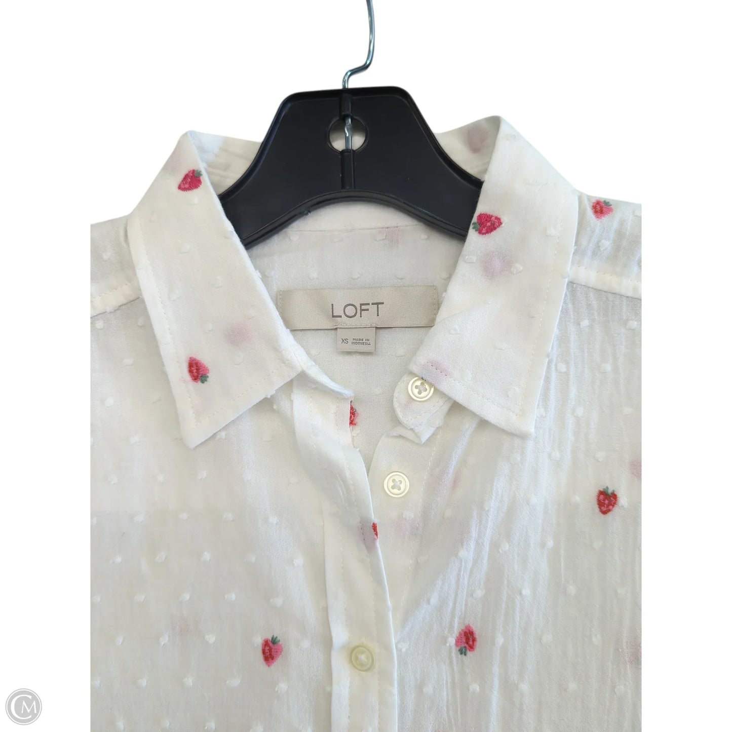 Top Long Sleeve By Loft In White, Size: Xs