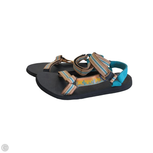 Sandals Flats By Teva In Orange, Size: 11