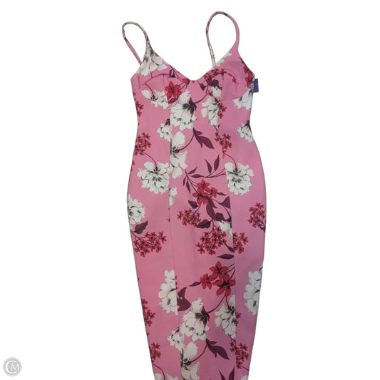 Dress Casual Midi By Asos In Pink, Size: 4