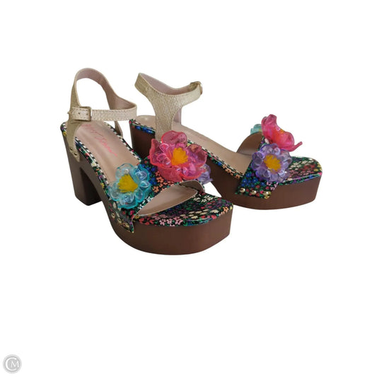 Shoes Heels Block By Betsey Johnson In Multi-colored, Size: 7.5