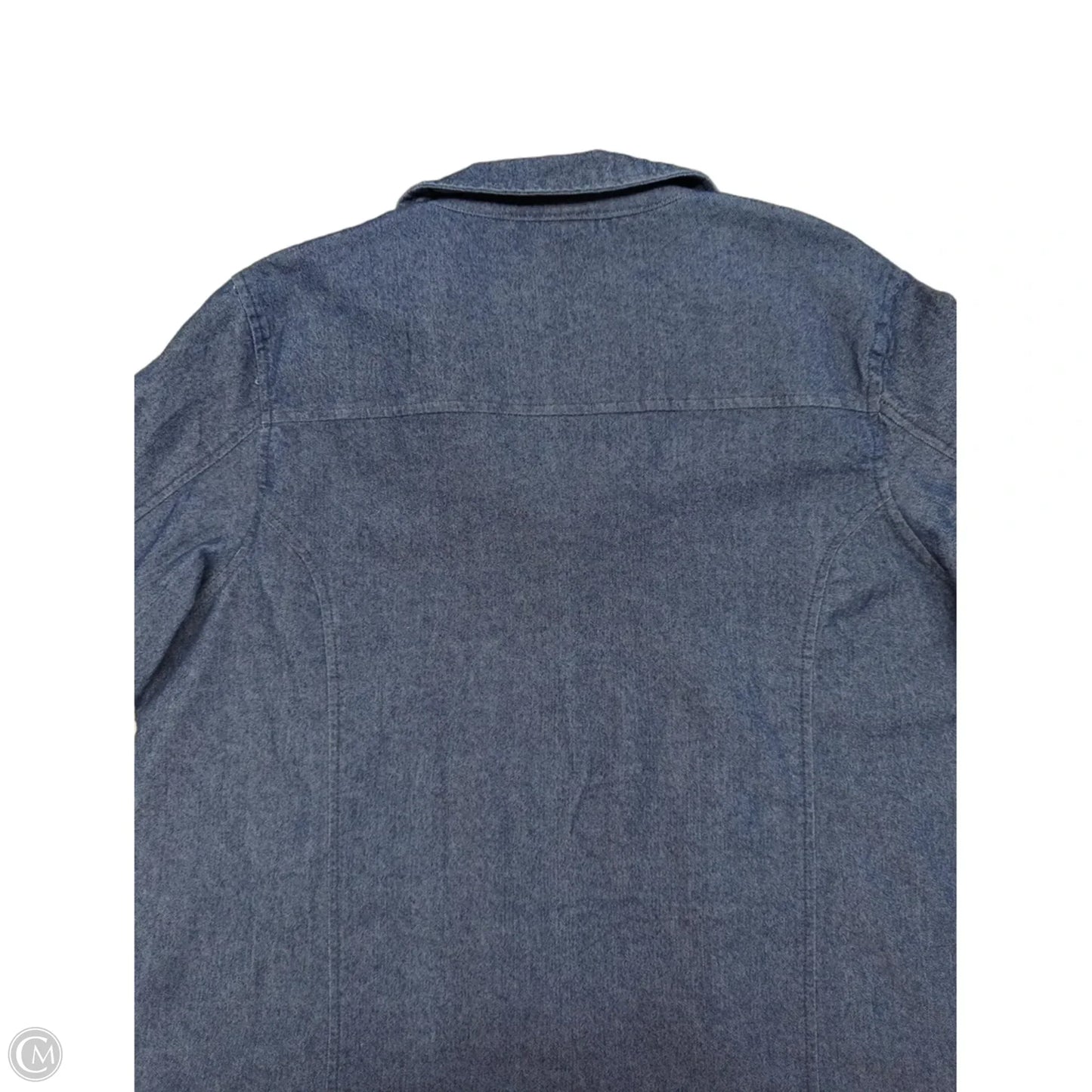 Jacket Denim By Clothes Mentor In Blue Denim, Size: Xl
