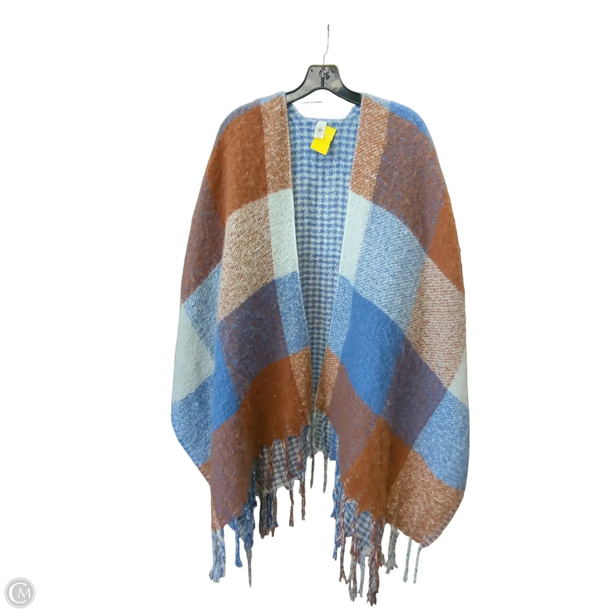 Cardigan By Clothes Mentor In Plaid Pattern, Size: Osfm
