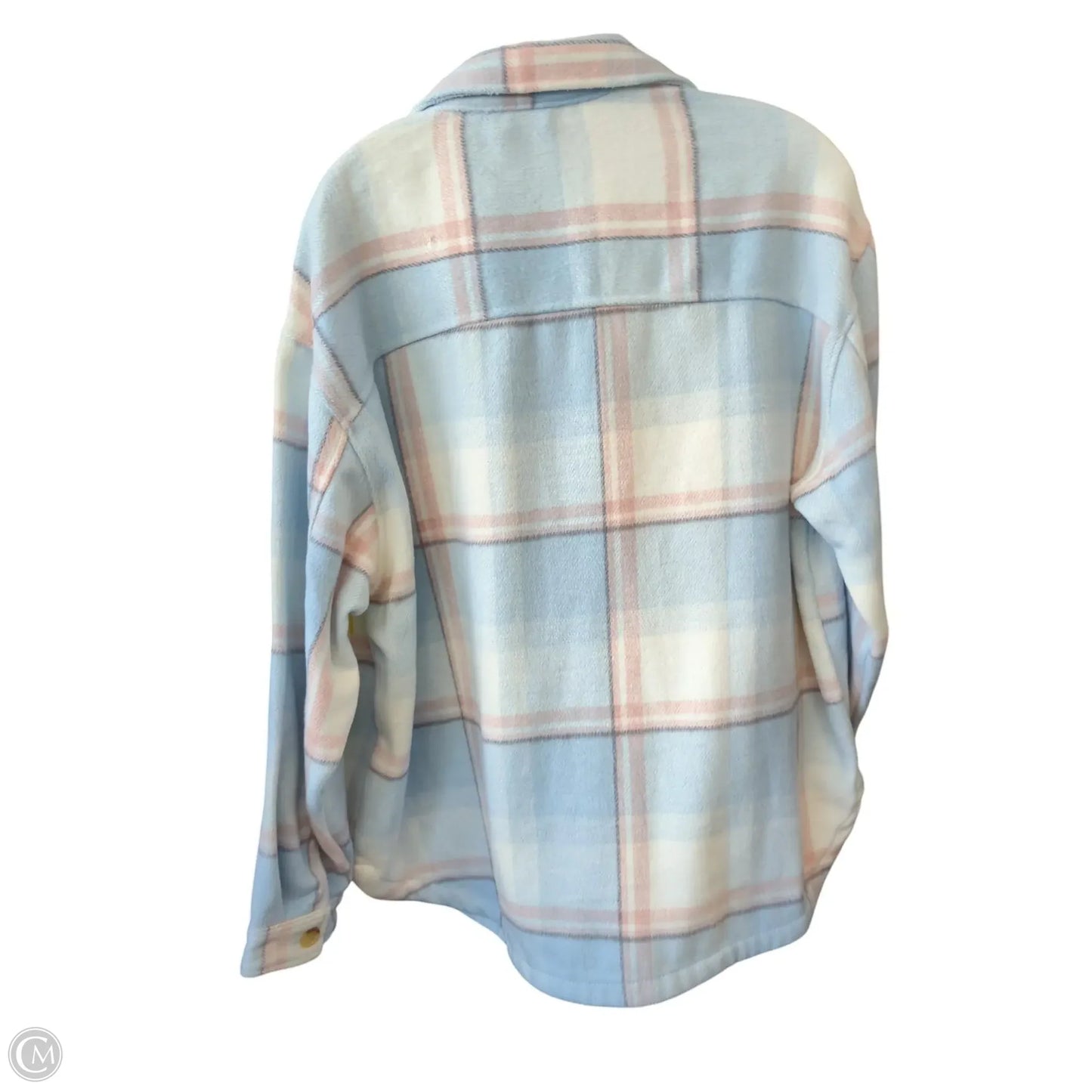 Jacket Shirt By Members Mark In Plaid Pattern, Size: Xl