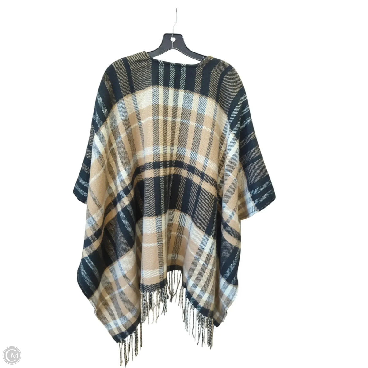 Shawl By Liz Claiborne In Plaid Pattern, Size: Osfm