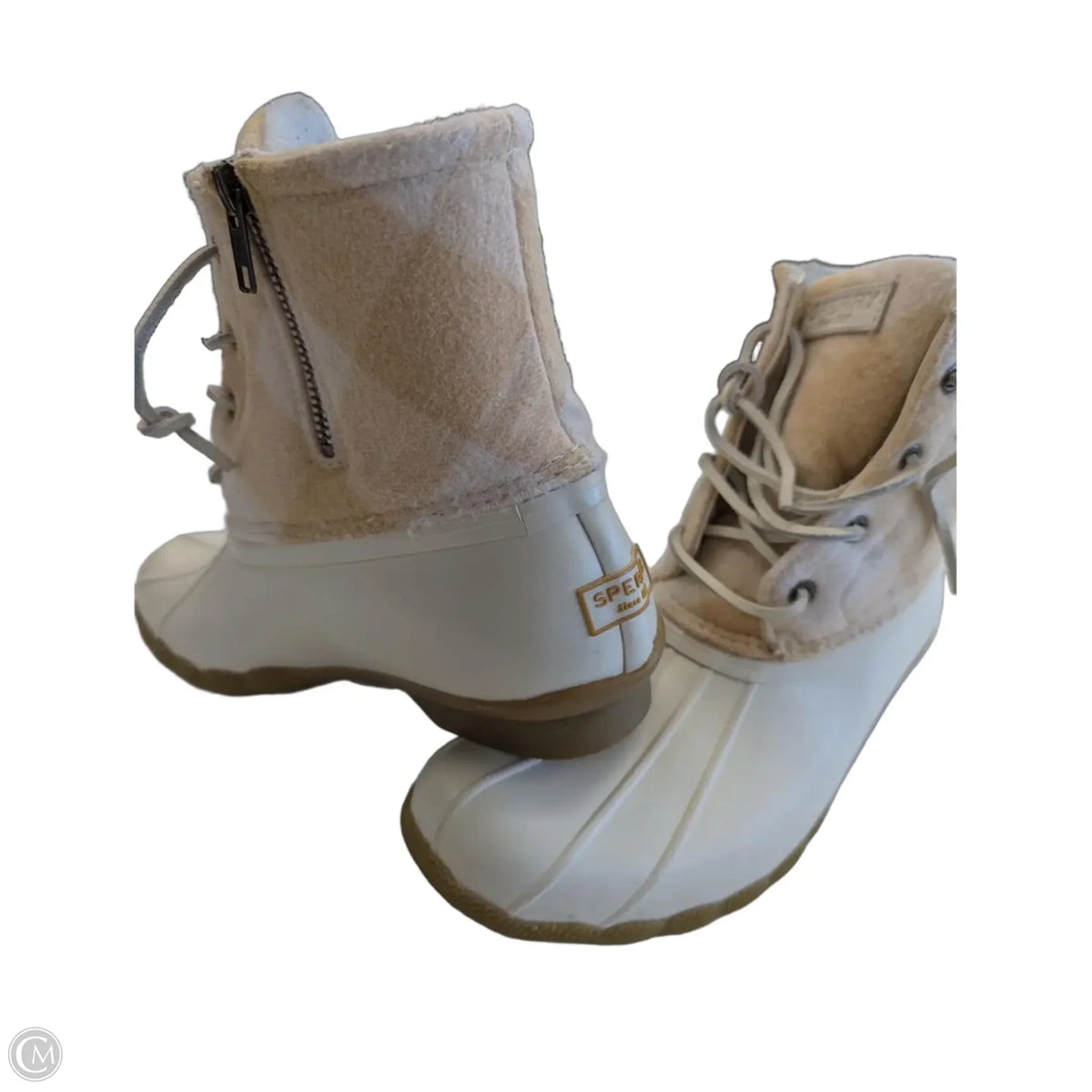Boots Snow By Sperry In Cream, Size: 9