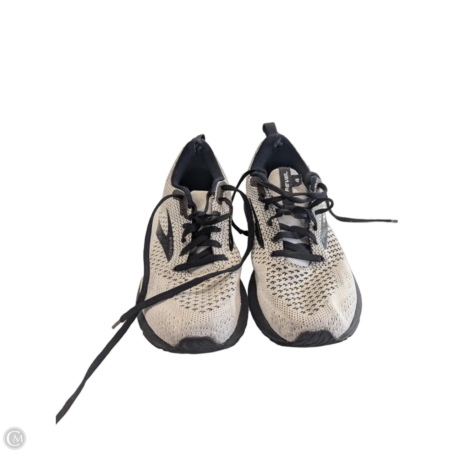 Shoes Athletic By Brooks In Black & White, Size: 7
